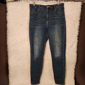 American Eagle Outfitters Dark Blue High Rise Jeans